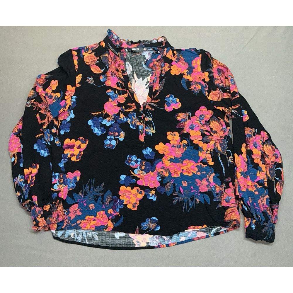Maeve By Anthropologie Floral 3/4 Sleeve Blouse Women's Sz XS